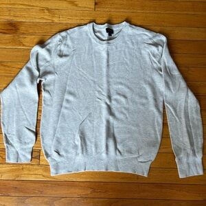 J. Crew Cream Crewneck Sweater Classic Knit